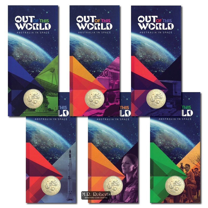 $1 2024 Out of this World 'B' Brisbane Counterstamp Set of 6