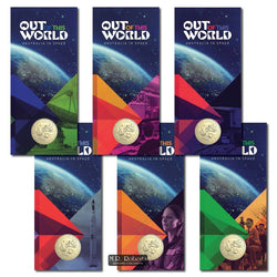 $1 2024 Out of this World 'B' Brisbane Counterstamp Set of 6