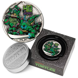 Tuvalu 2024 Teenage Mutant Ninja Turtle - Antiqued 2oz Silver Coloured