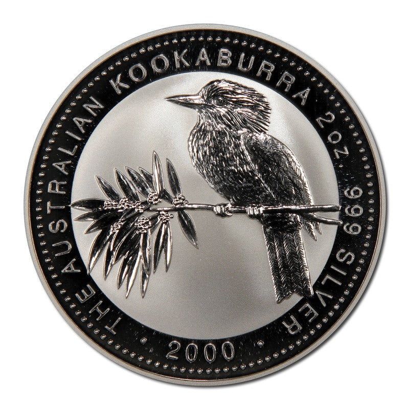 2000 Kookaburra $2 2oz Silver UNC