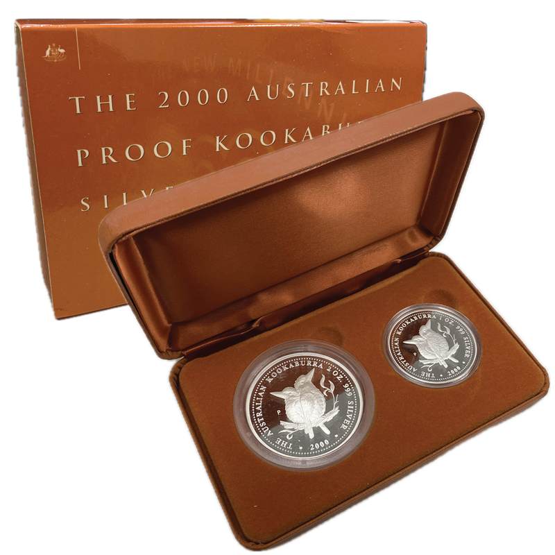 2000 Australia Kookaburra 2 Coin Proof Set
