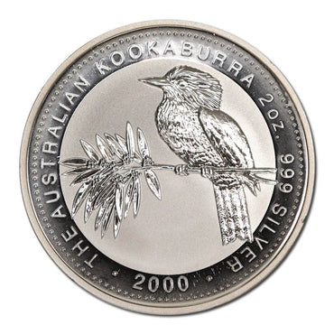 2000 Kookaburra $2 2oz Silver UNC