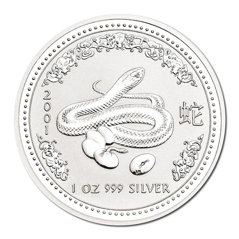 2001 Year of the Snake 1oz Silver UNC