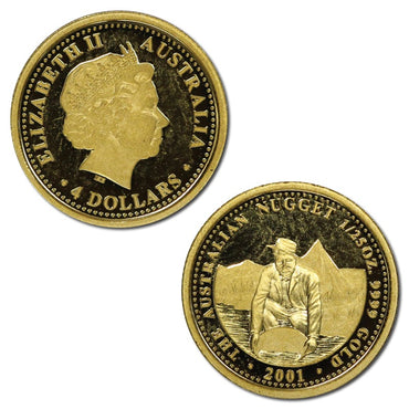 2001 Australian Nugget 1/25oz Gold Proof