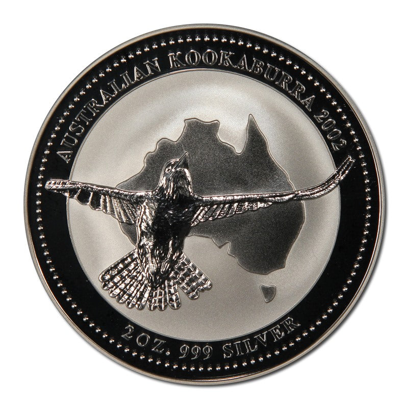 2002 Kookaburra $2 2oz Silver UNC