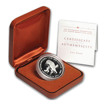 2003 Two Kookaburra 1oz Silver Proof