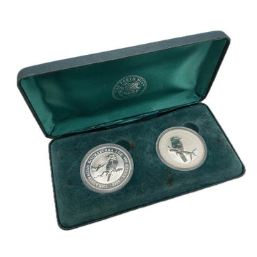 2004-2005 Kookaburra $1 1oz Silver two coin UNC