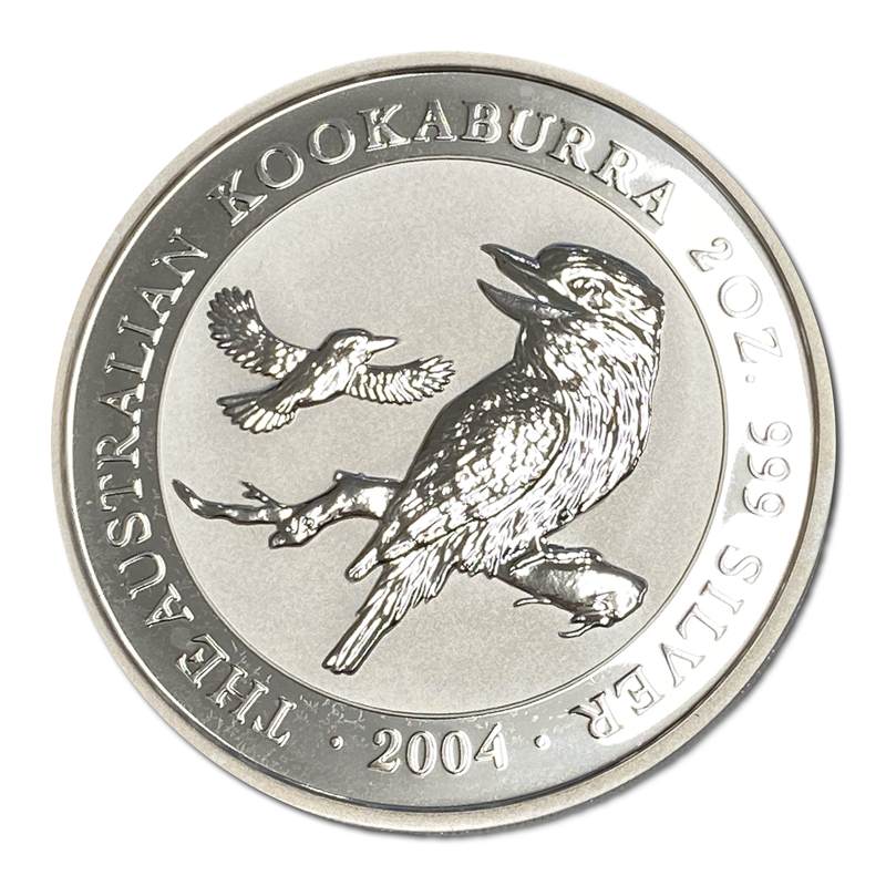 2004 Kookaburra $2 2oz 99.9% Silver UNC