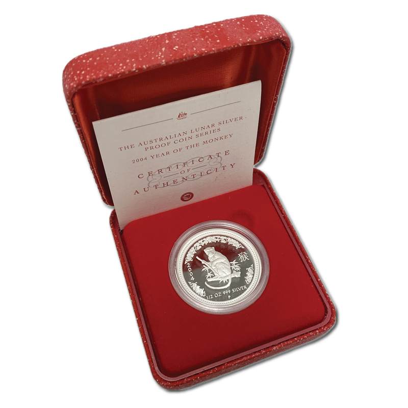 2004 Year of the Monkey 1/2oz Silver Proof
