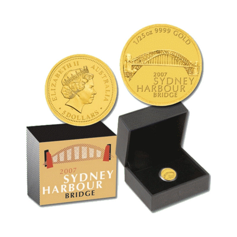 2007 Sydney Harbour Bridge 1/25oz Gold Coin
