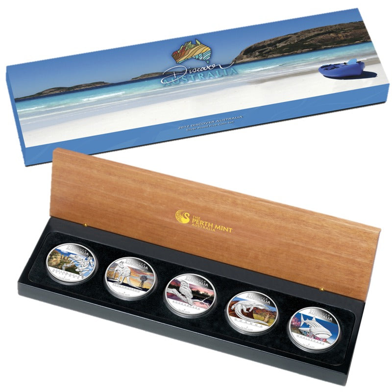 2012 Discover Australia 5 Coin Silver Proof Set