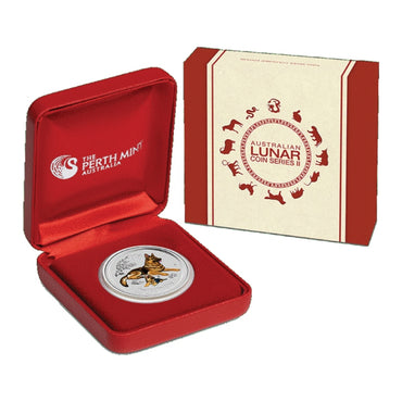 2018 Year of the Dog Coloured 1/2oz 99.99% Silver UNC