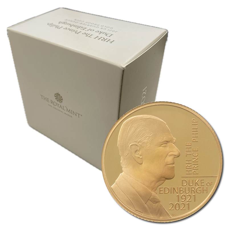 2021 Prince Philip Duke of Edinburgh Quarter Ounce Gold Proof