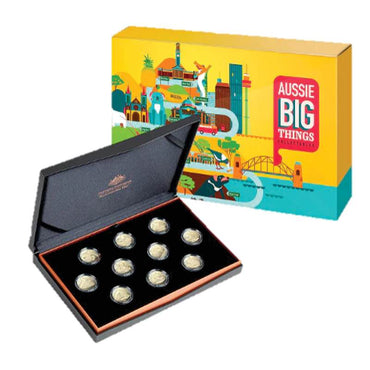 $1 2023 'Aussie Big Things' 10 Coin Al/Bronze Proof Set