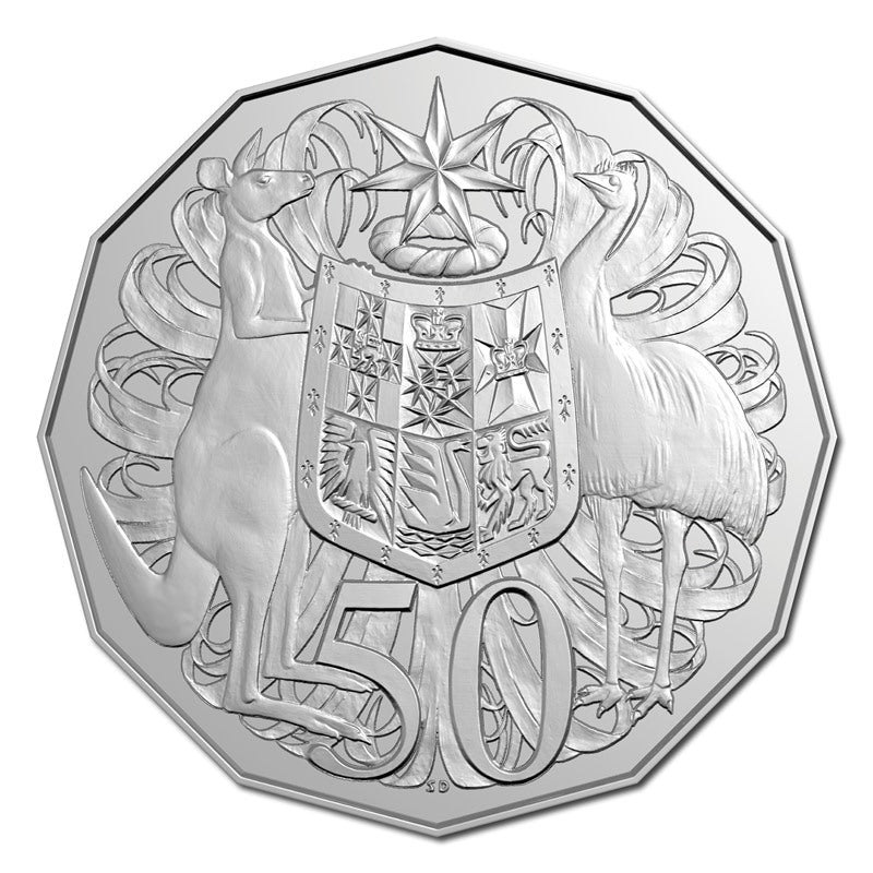 50c 2024 Coat of Arms - King Charles III