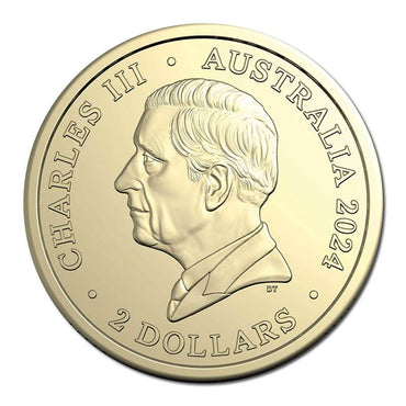 $2 2024 Australian Paralympic Team Al/Bronze Coloured UNC