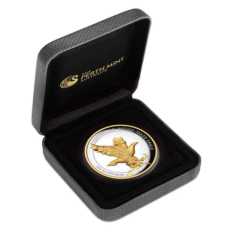2023 Wedge-Tailed Eagle 5oz Silver Proof High Relief Gilded