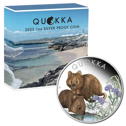 2023 Australian Quokka 1oz Silver Coloured Proof