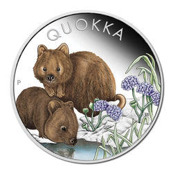 2023 Australian Quokka 1oz Silver Coloured Proof