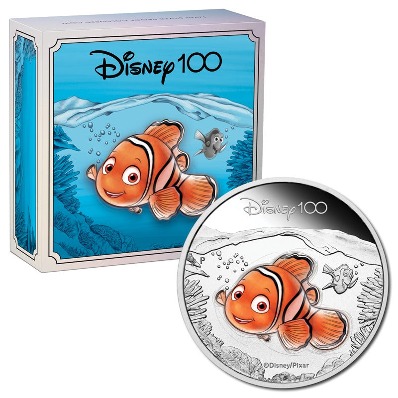 Tuvalu 2023 Disney 100th Anniversary - Nemo 1/2oz Coloured Proof
