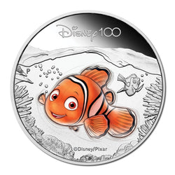Tuvalu 2023 Disney 100th Anniversary - Nemo 1/2oz Coloured Proof