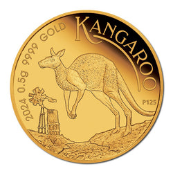 2024 Mini Kangaroo 0.5g Gold Proof Coin