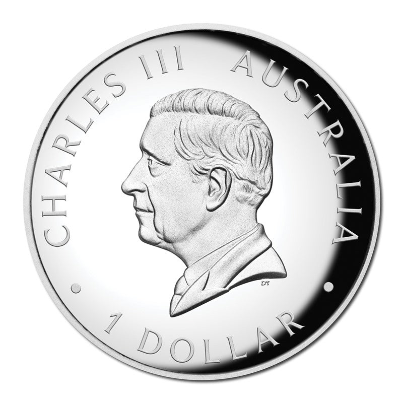 2024 Kangaroo 1oz Silver Colour High Relief