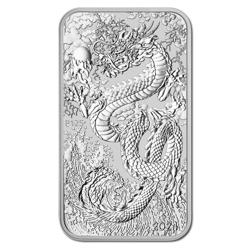 2024 Dragon 1oz Silver Rectangular Coin UNC