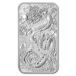 2024 Dragon 1oz Silver Rectangular Coin UNC