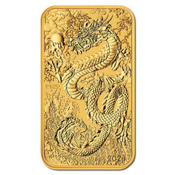 2024 Dragon 1oz Gold Rectangular Coin UNC