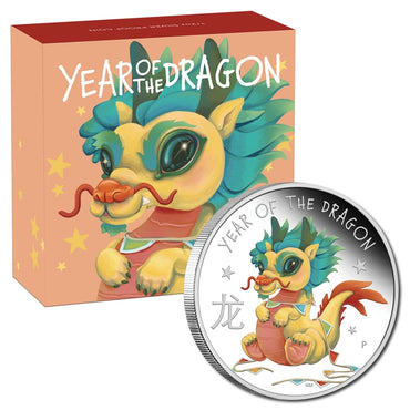 Tuvalu 2024 Baby Dragon 1/2oz Silver Proof