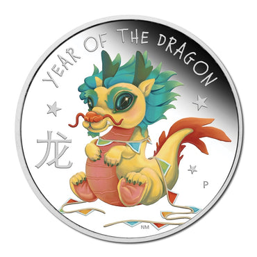 Tuvalu 2024 Baby Dragon 1/2oz Silver Proof