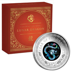 2024 Australian Opal Lunar Dragon 1oz Silver Proof