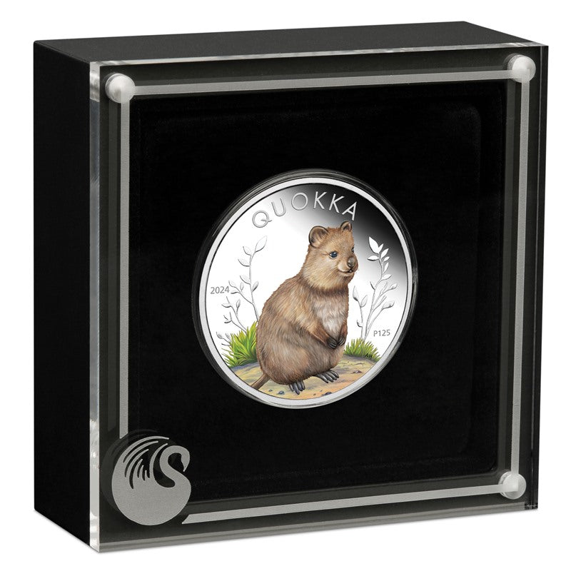 2024 Australian Quokka 1oz Silver Coloured Proof