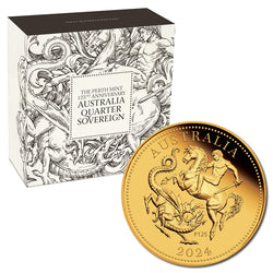 2024 The Perth Mint's 125th Anniversary Gold Quarter Sovereign Proof