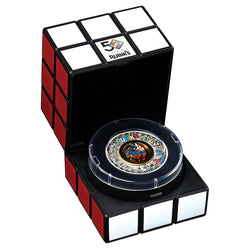 Tuvalu 2024 Rubik's Cube 50th Anniversary 2oz Silver Coloured Antiqued