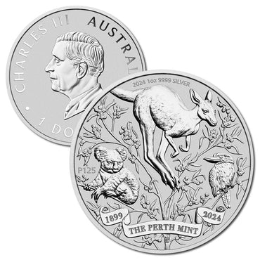 2024 The Perth Mint's 125th Anniversary 1oz Silver UNC