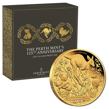 2024 The Perth Mint's 125th Anniversary 1oz Gold Proof