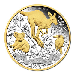 2024 The Perth Mint's 125th Anniversary Gilded 2oz Silver Proof