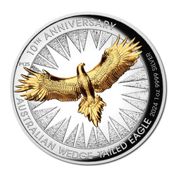 2024 Wedge-Tailed Eagle 1oz Silver Proof High Relief Gilded