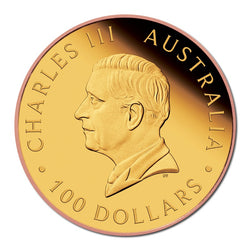 2024 The Perth Mint 125th Anniversary Five Sovereign Gilded Gold Proof