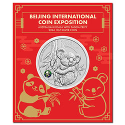 2024 Koala 1oz Silver with Panda Privy - Beijing Expo