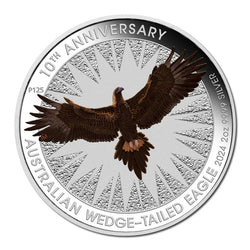 2024 Wedge-tailed Eagle 10th Anniversary 2oz Silver Coloured