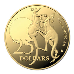 $25 2023 Kangaroo Fighting Spirit 1/5oz Gold Proof