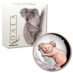 2025 Koala 5oz Silver Proof High Relief Gilded
