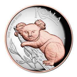 2025 Koala 5oz Silver Proof High Relief Gilded