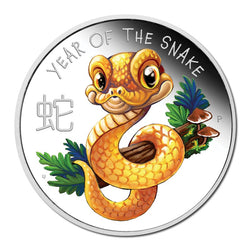 Tuvalu 2025 Baby Snake 1/2oz Silver Proof