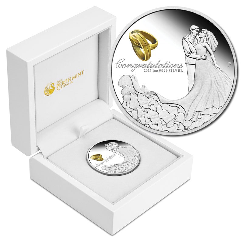 2025 Wedding 1oz Silver Proof Coin