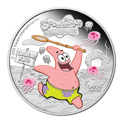 Tuvalu 2025 Patrick Star 1oz Silver Proof Coloured Coin
