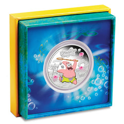 Tuvalu 2025 Patrick Star 1oz Silver Proof Coloured Coin